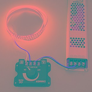 精选LED调光控制器单色灯带模组灯箱灯条招牌12-24V亮度调节旋钮