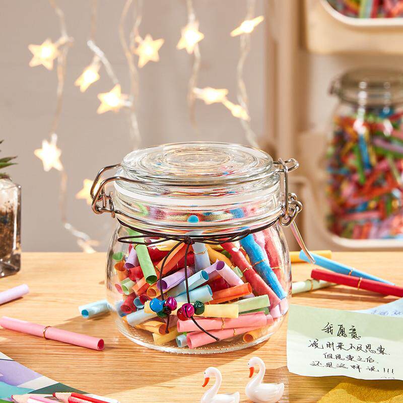 许愿纸条情书彩色便签纸心情情侣表白道歉创意生日礼品活动星星瓶