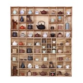 禅意实木小博古多宝阁置物架茶壶架配件茶杯架子茶具收纳架中式