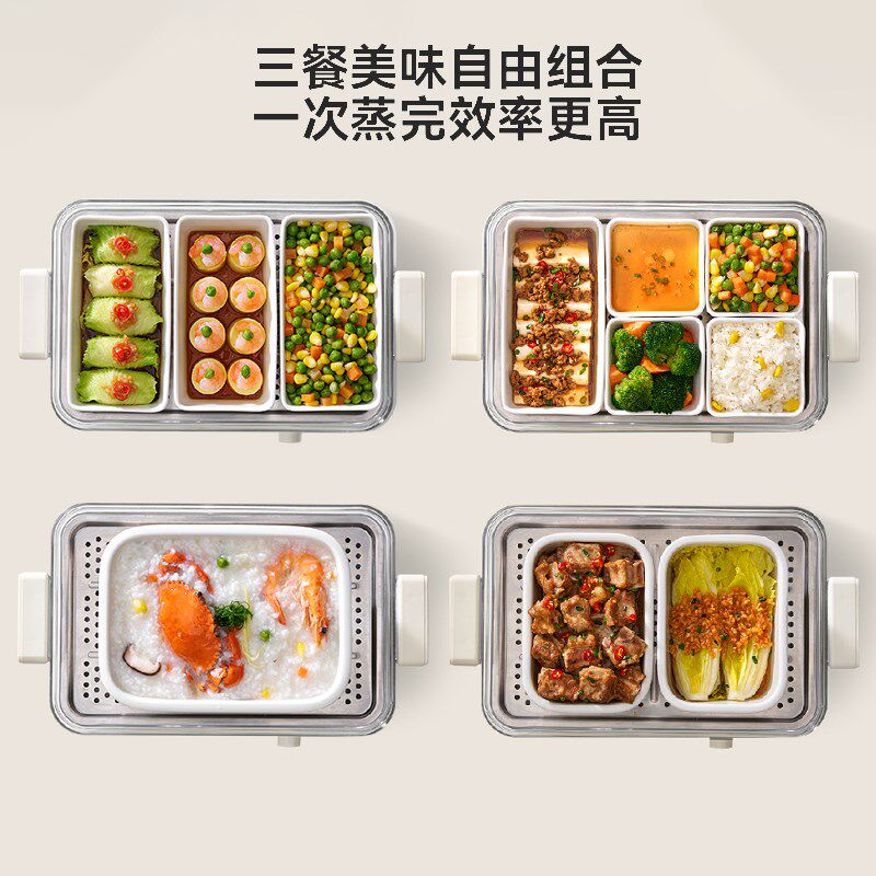 韩国大宇玻璃电蒸锅S22陶瓷双炖盅蒸碗家用全能炖汤隔水蒸炖配件