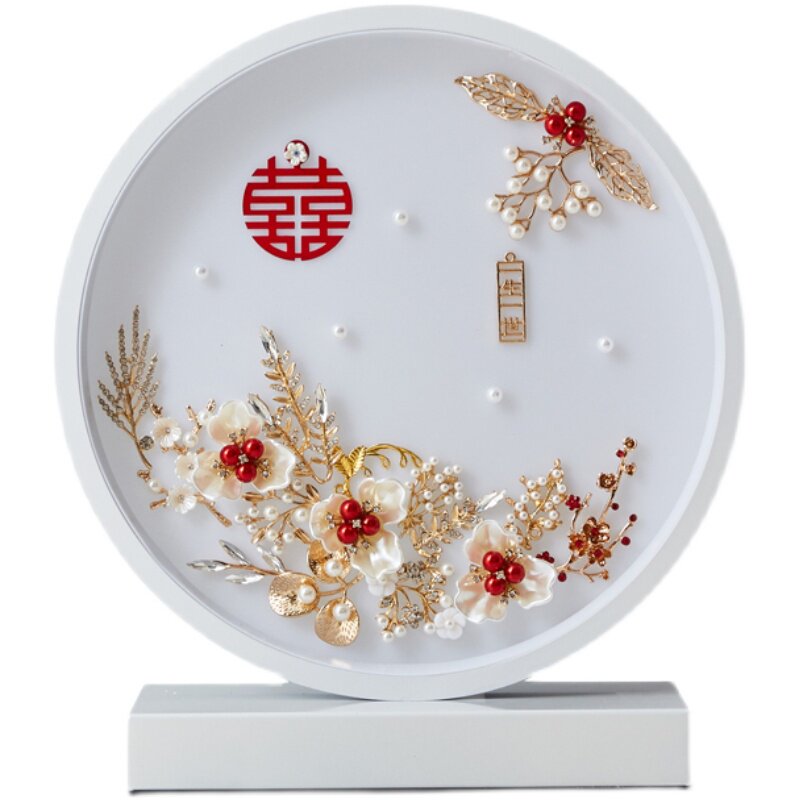 中式婚庆台灯长明灯送礼温馨个性智能陪嫁喜庆卧室床头智能台灯