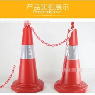 成都70CM红白塑料路锥PE反光路锥提环圆锥道路警示锥交通安全锥路