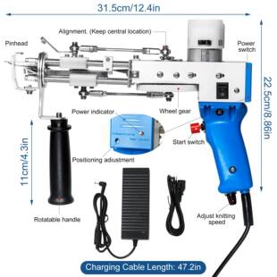 天津手工地毯簇绒机割绒地毯织机织枪织布机tuftinggun簇绒枪
