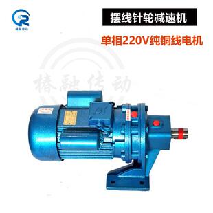 BLD1摆线针轮减速机BWD2三相卧式立式直连减速机单级单相220v电机
