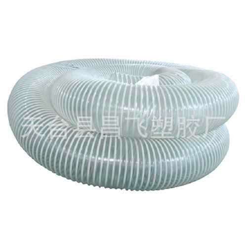 100mm透明钢丝骨架PVC波纹软管通风吸尘木工设备配件耐用耐腐蚀