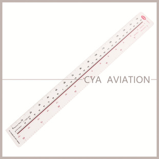 4MM亚克力飞行计算比例尺多功能比例计算尺培训1 100万刻度 50&1