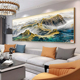 万里长城水晶烤瓷镶钻客厅装 饰画沙发背景墙画挂画大气办公室壁画
