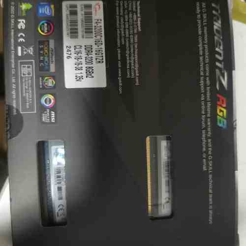 芝奇内存条16G（8g*2）3200频C16幻光戟连号，型号
