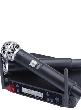 GLXD4一拖二无线麦克风SM58话筒调频UHF舞台KTV家用外贸