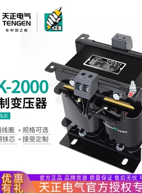 天正BK-2000VA单相隔离控制变压器380变220V全铜线圈1103624V