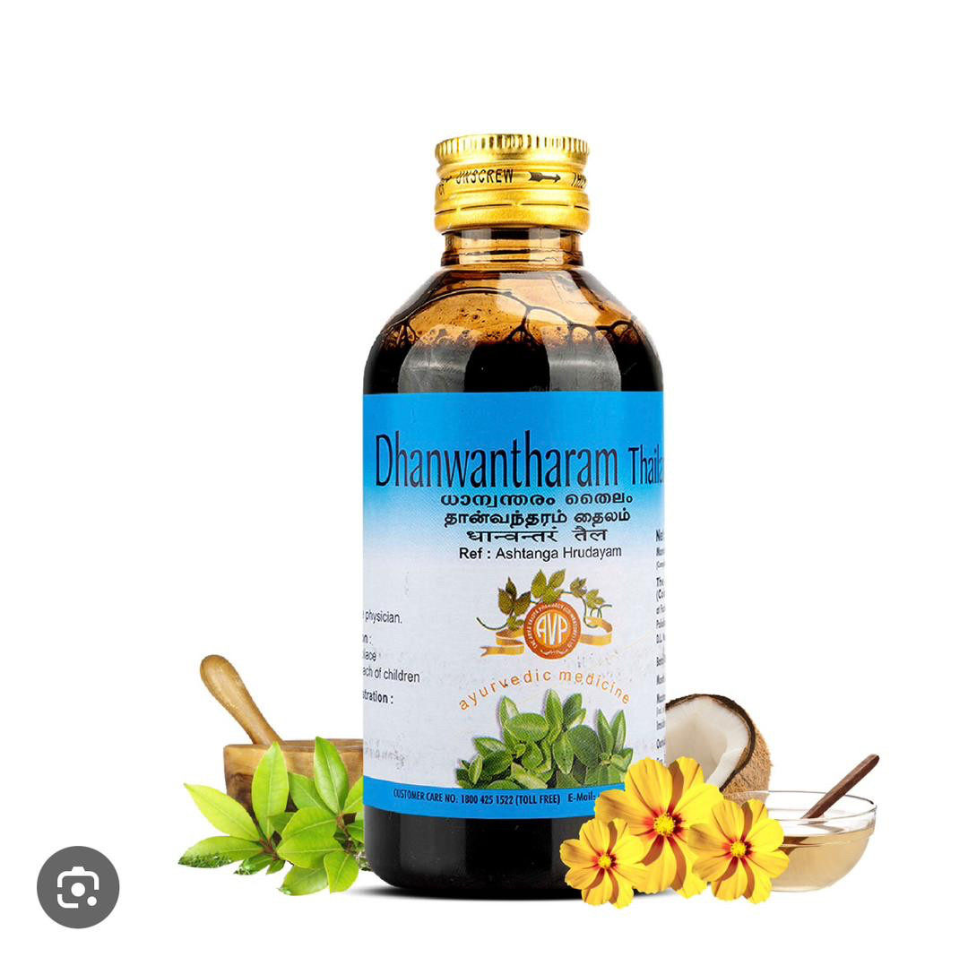 印度阿育吠陀Dhanwantharam Thailam身体油