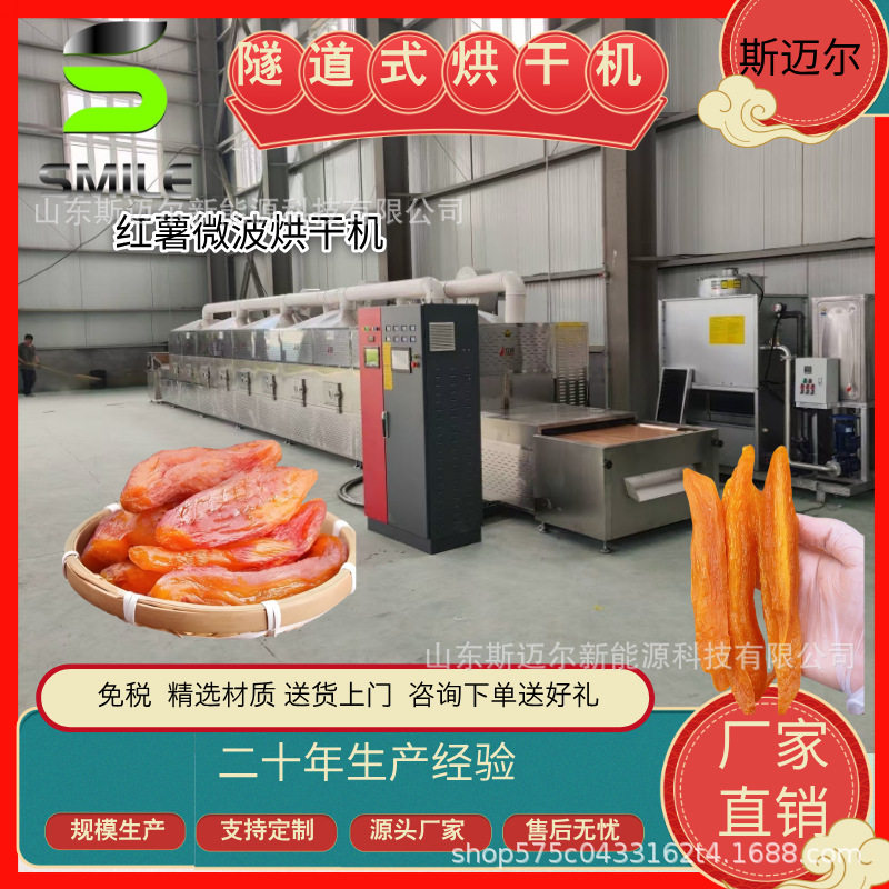 食品微波干燥设备 地瓜干芒果干杀菌杀虫一体机 烘干熟化设备