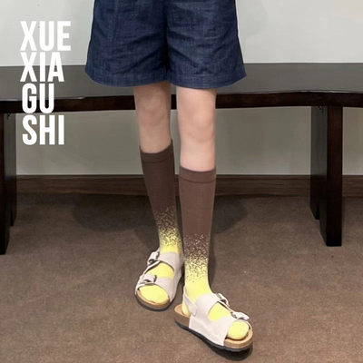 【渐变色显瘦小腿袜】