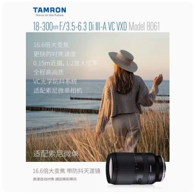 腾龙18-300mm长焦镜头B061风景人文旅游E口18300长焦镜头X卡口