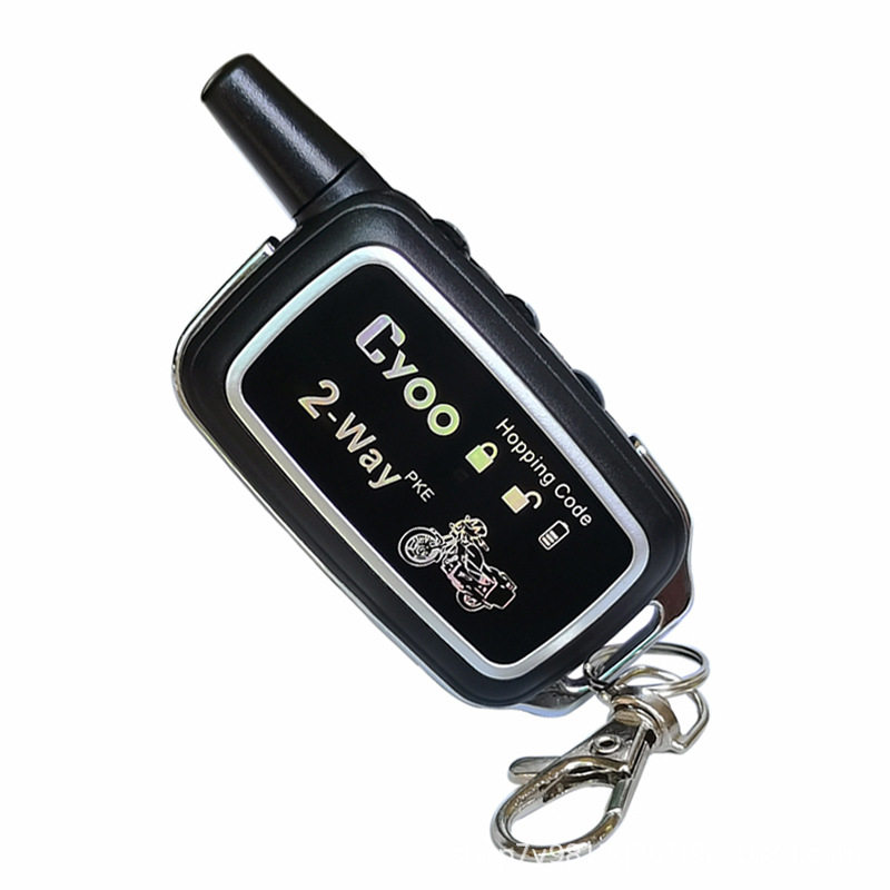 摩托车双向防盗报警器长缨滚码遥控PKE感应解锁motorcycle alarm