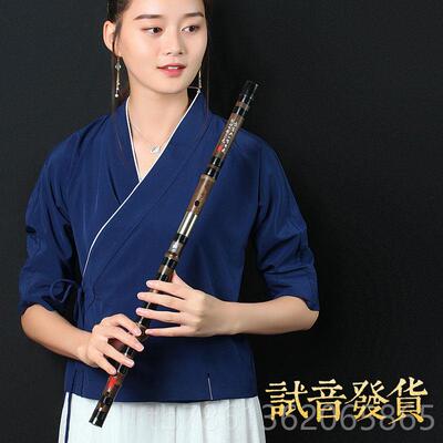 正品伶吟业专演奏双接紫笛子乐器C高档儿竹童E成人初学调国风传统