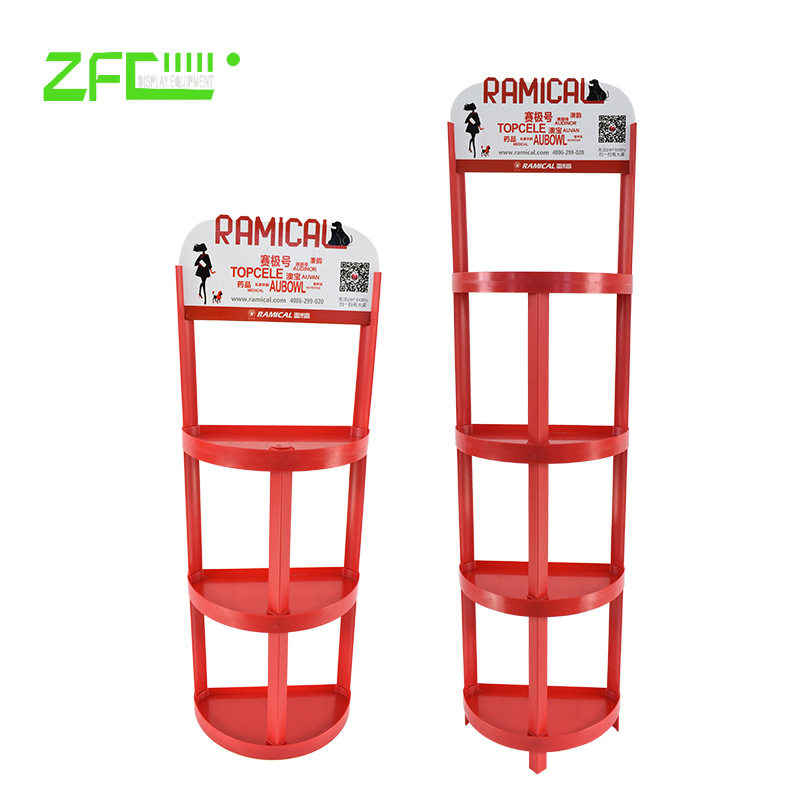 半圆型塑料展示架塑料货架置物架多层 配PVC管支架4层5层注塑货架图片
