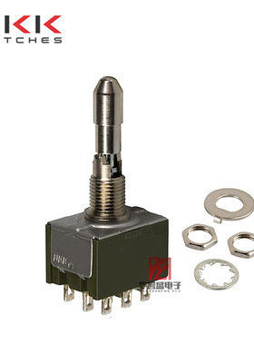 日本NKK M2032LL1W01 M-2032L 拉杆式 防误操做 摇臂开关 9脚3档