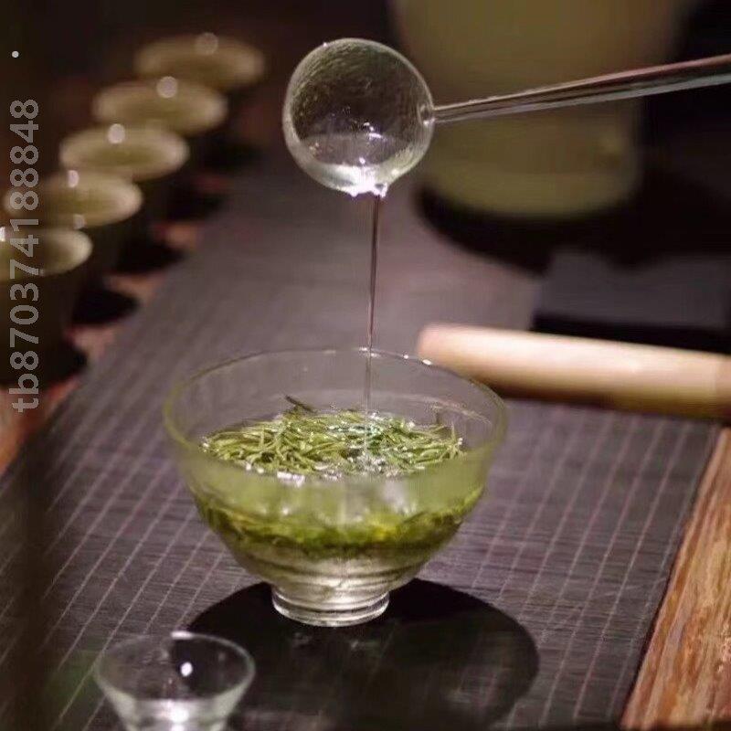 锤纹玻璃煮茶碗禅定碗大茶碗干泡勺功夫茶具零配分茶勺大茶泡碗