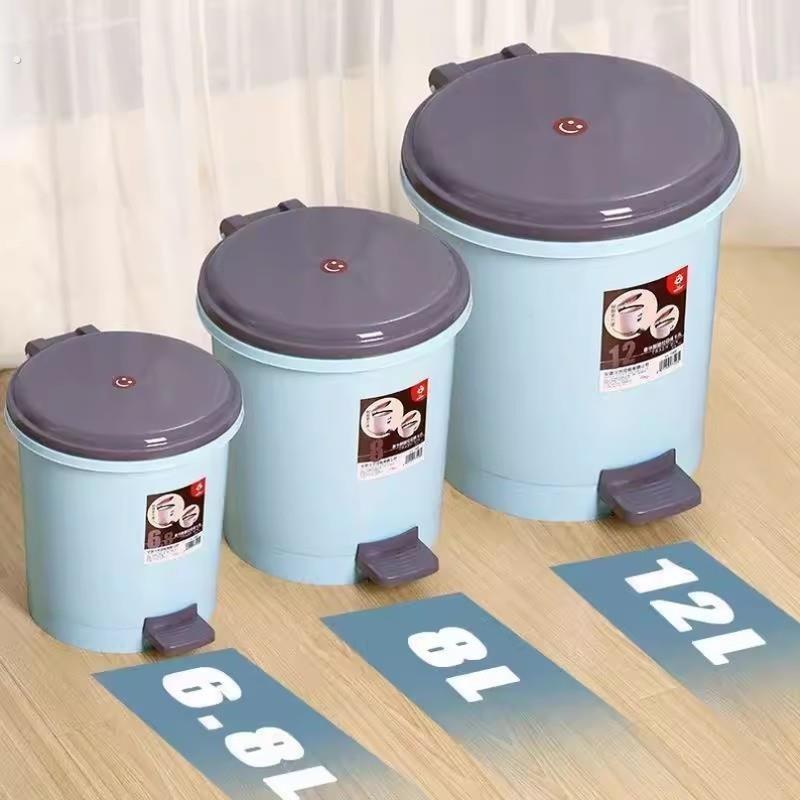 垃圾桶家用脚踏式厨房大号脚踩拉圾桶带盖卫生间厕所纸篓高档客厅