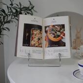 桌面立式 食谱架食谱架展示架书报架杂志资料架乐谱看书懒人支架