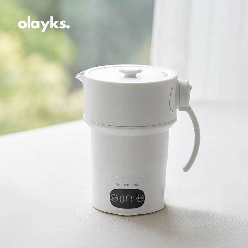 olayks欧莱克折叠电热水壶家用烧水壶保温一体全自动迷你旅行便携图片