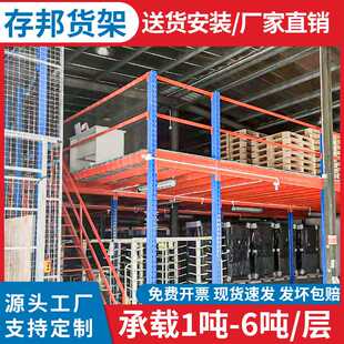 仓储货架厂房物流车间工业重型货架多层仓库置物收纳阁楼货架平台