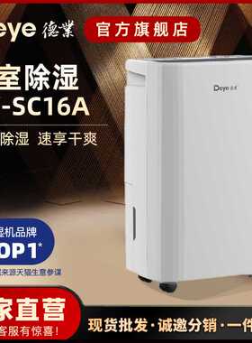 德业除湿机家用抽湿器干衣净化智能轻音干燥室内回南天吸湿SC16
