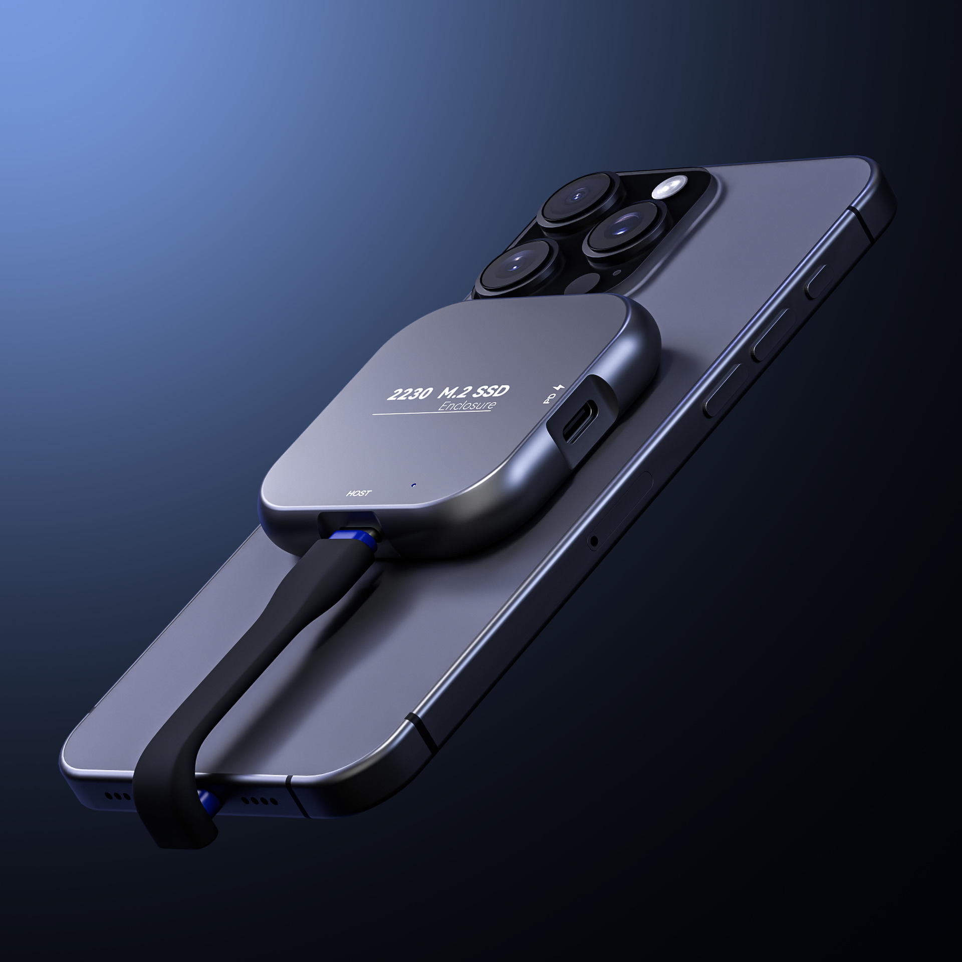 手机移动硬盘盒电脑2230硬盘磁吸固态外接硬盘盒M2硬盘适用iPhone