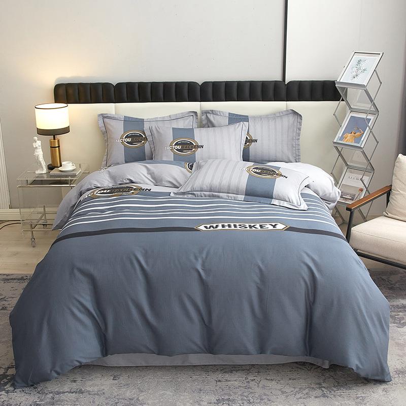 南通厂家全棉大版印花春秋季新款四件套纯棉床单被套床上用品