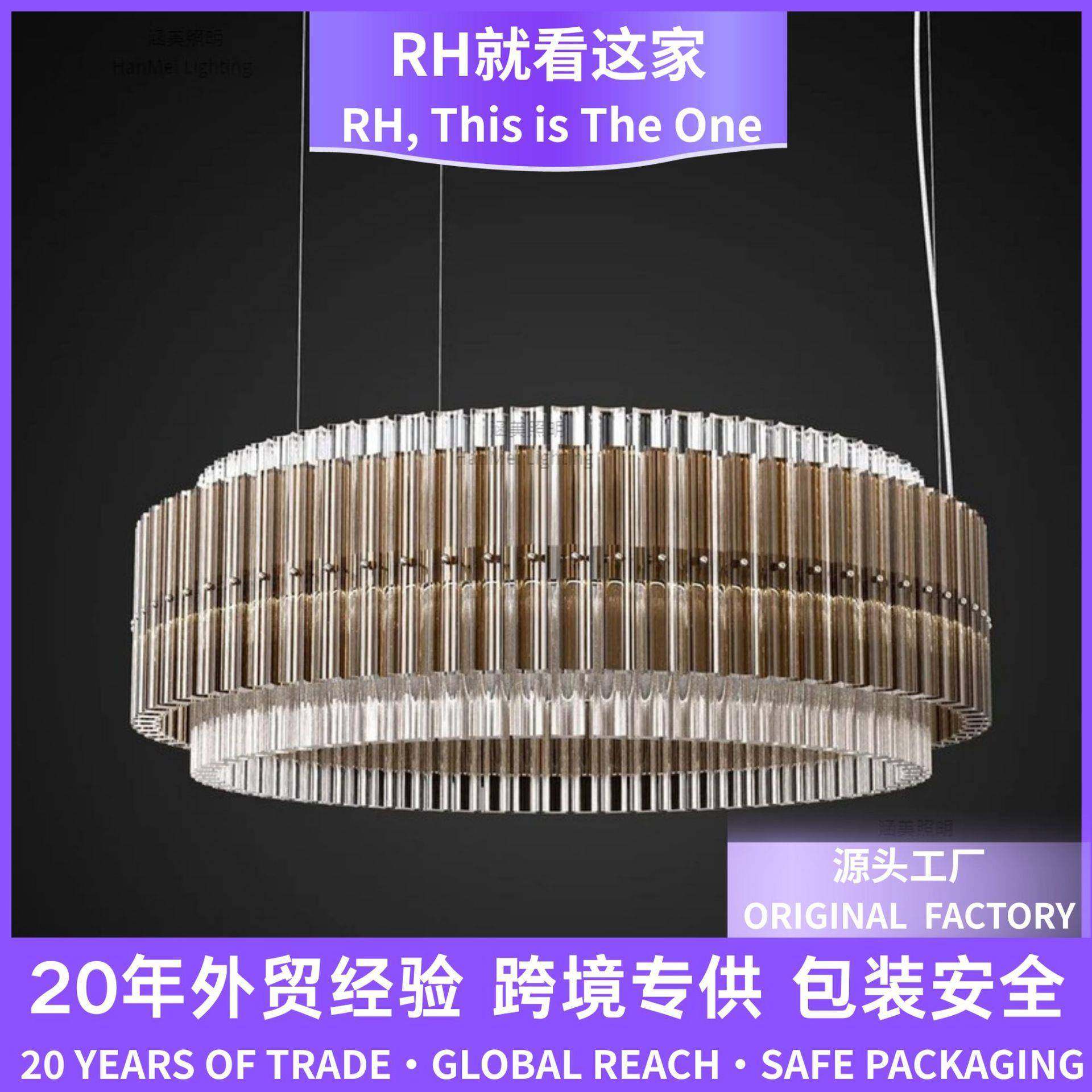 意式轻奢客厅餐厅挑高吊灯高端别墅灯设计师现代装饰大灯