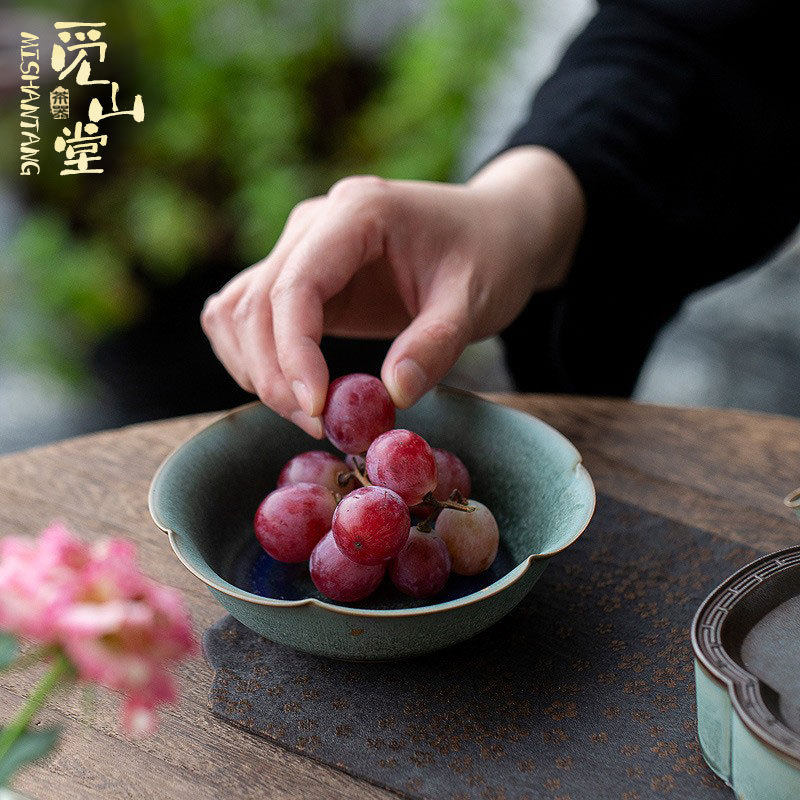 中式窑变花口壶承 创意陶瓷干泡台壶垫隔热茶托小茶台 茶点盘果盆,鲜花速递/花卉仿真/绿植园艺,其它园艺用品,淘宝优惠券,粉丝福利购,淘宝优惠卷