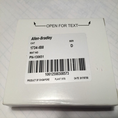 1734-IB8点数字输入模块24V DC 8通道 1734-1B8S Allen-Bradley