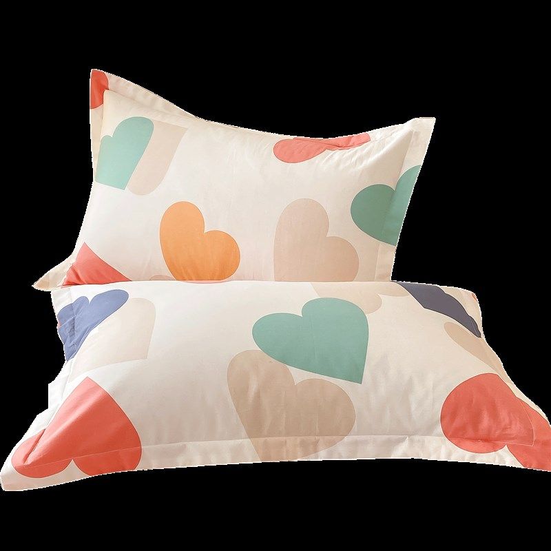 全棉枕套春夏秋冬枕套纯棉透气枕套一对J装单双人枕头套枕套可定,床上用品,枕套,淘宝优惠券,粉丝福利购,淘宝优惠卷