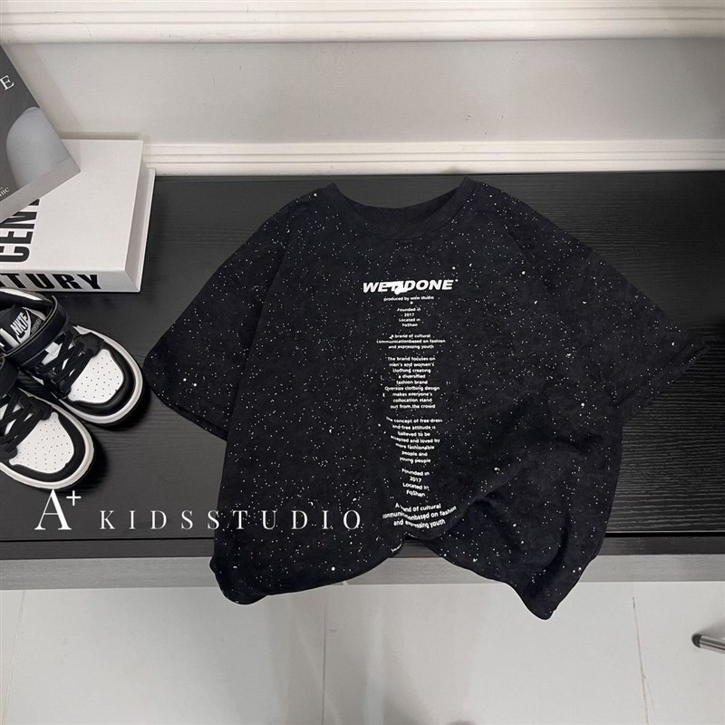 男童夏装痞帅套装小儿童夏季短袖薄款衣服L男宝宝潮流洋气夏款童