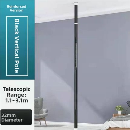 竖杆顶天立地竖杆免打孔隔断封阳台立杆做猫窝DIY竖X杆可伸缩竖杆