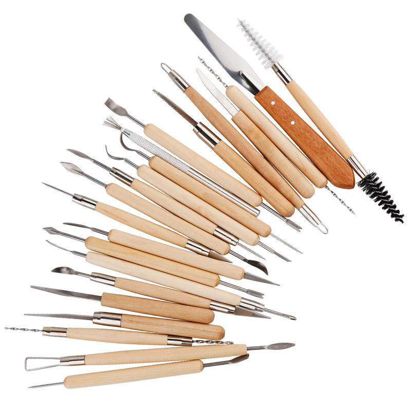 22件套镭丝笔袋工具精雕油泥陶泥泥塑刀软陶泥陶V艺面塑工具套装,模玩/动漫/周边/娃圈三坑/桌游,模型制作工具/辅料耗材,淘宝优惠券,粉丝福利购,淘宝优惠卷