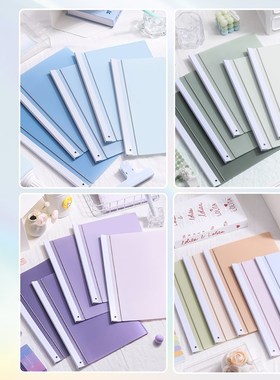 A3旋转拉杆文件夹初中生专用试卷夹qa4纸收纳夹透明插页小学生高