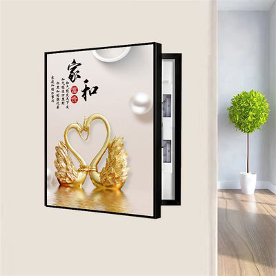 电表箱装饰画家和万事兴中式竖款竖版遮挡K配电箱总开关电闸盒挂