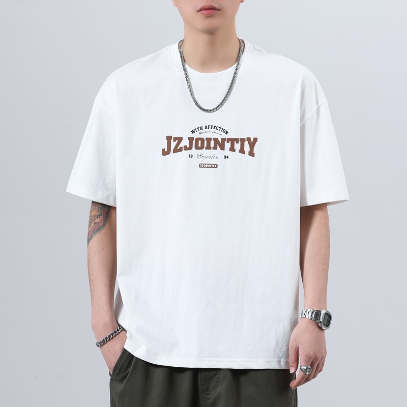 夏季薄高个子加长短袖T恤男大码宽松190cm胖子加肥V加大男装半袖