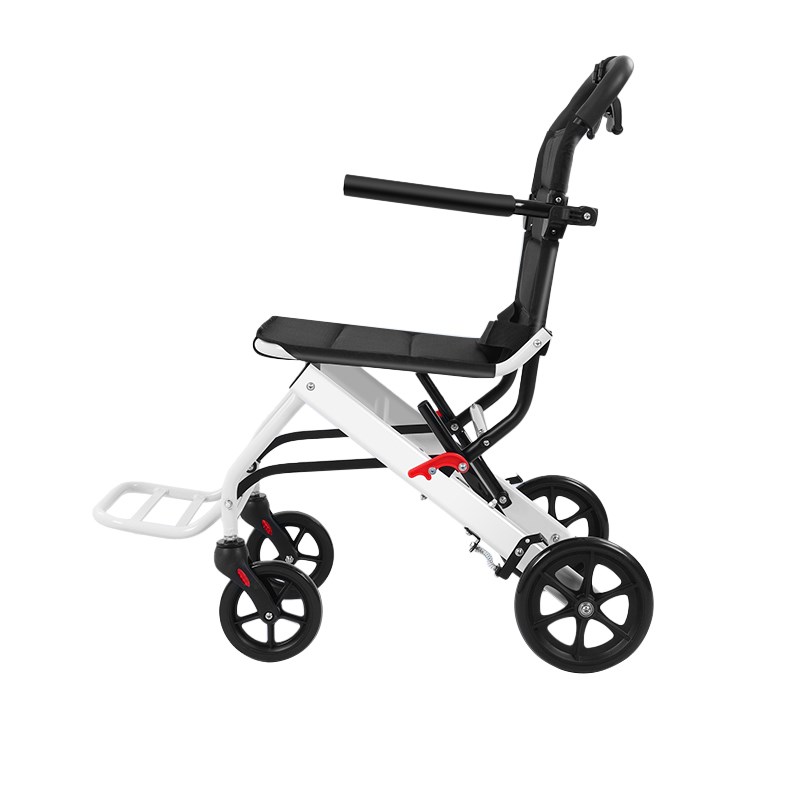 源头工厂手动轮椅轻便折s叠老人残疾人四轮代步超轻旅行小型手推