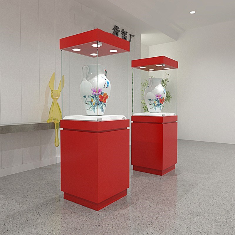 博物馆展示柜古董收藏展柜瓷器文物字画独立N玻璃柜珠宝展览酒柜