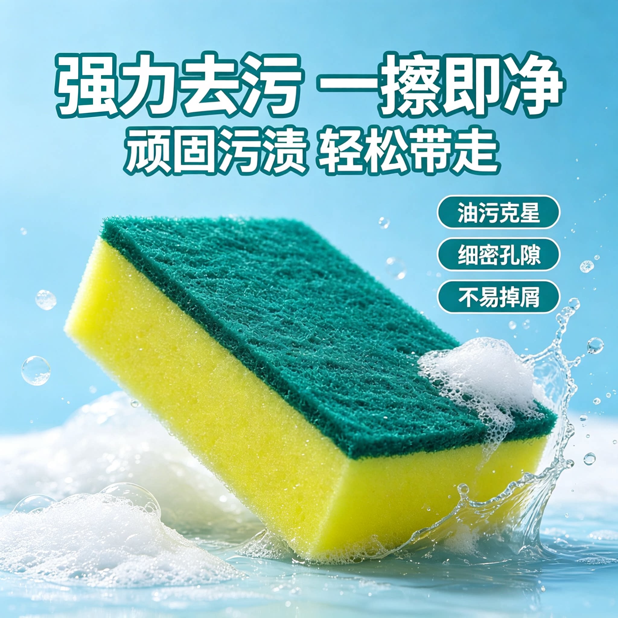 厨房双面不沾油百洁布