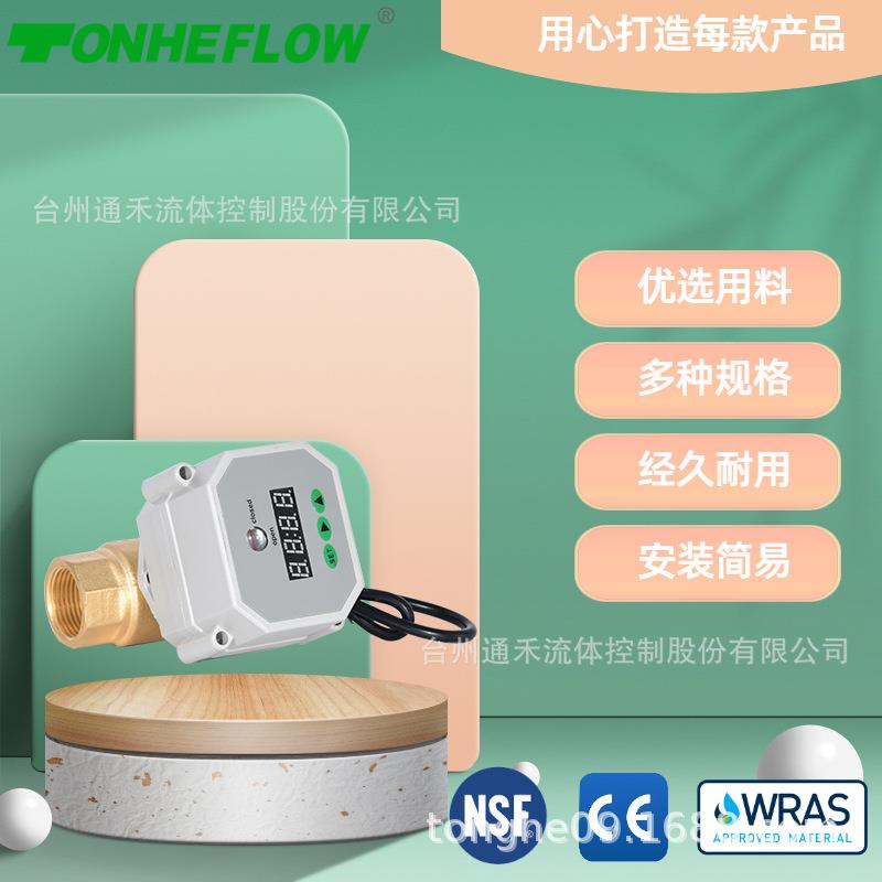 4分黄铜供应净水器智能定时自动排污电动球阀电子定时排水阀DN15