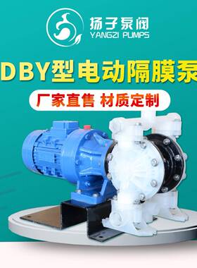 电动隔膜泵DBY3-65/80/100工业高压大功率大流量排水泵抽油泵