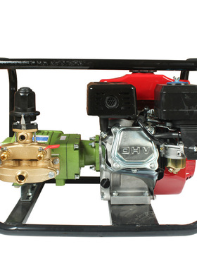 欧霸170汽油机 HS-J25型柱塞泵 绿色大油箱 螺纹盖带机报