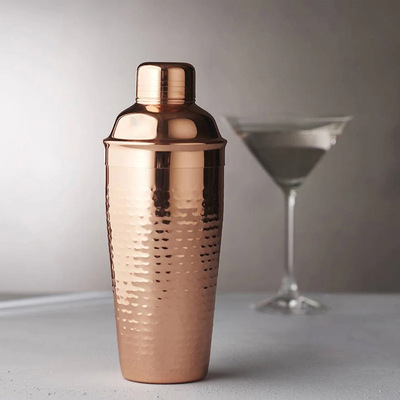 304不锈钢锤点调酒器 酒吧鸡尾酒调酒壶双头量杯雪克杯手动摇酒杯