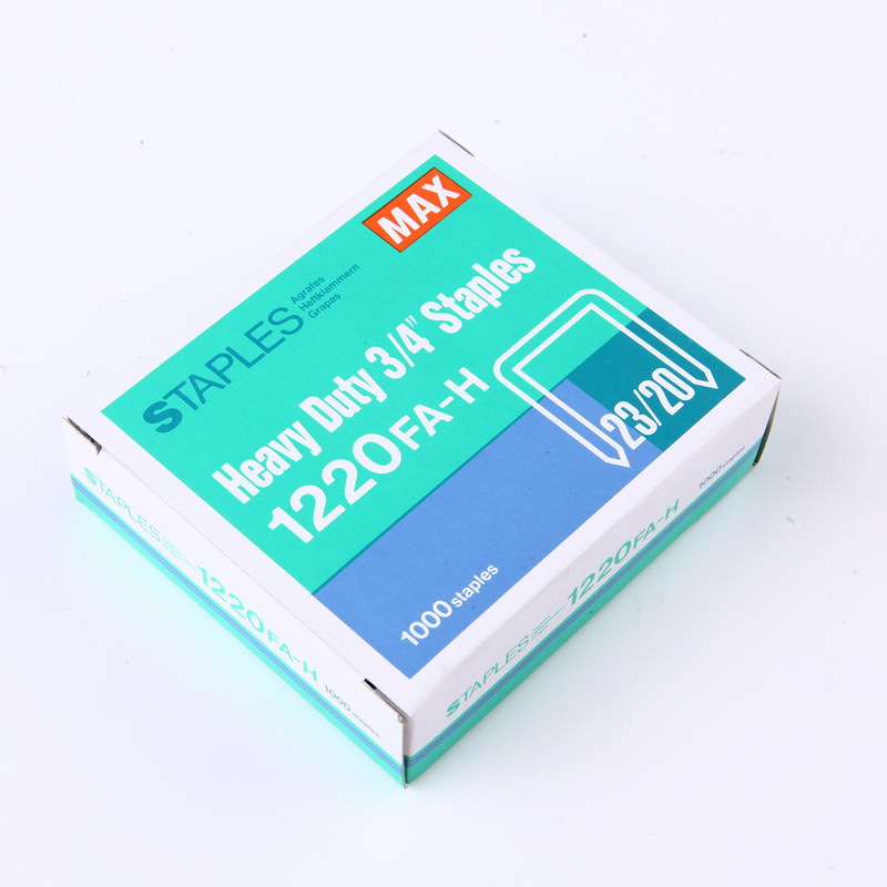 日本进口MAX订书钉HD-12系列重型钉23/20 1000钉/盒1220FA-H