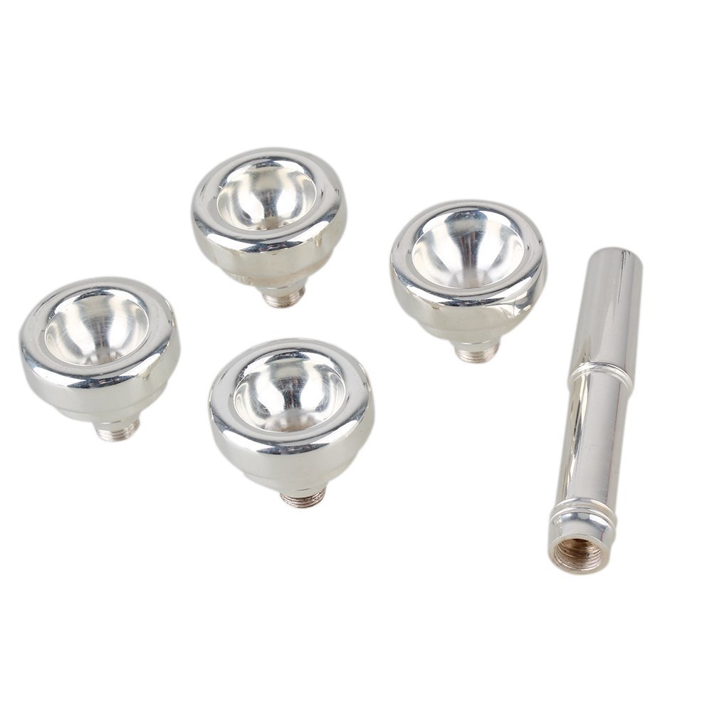 厂家批发小号嘴4个规格1 1/2C3C5C7C银色号嘴套装乐器配件