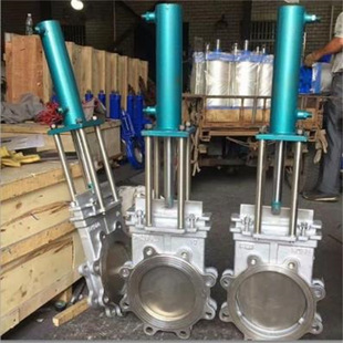 液控刀型闸阀 16P DN400 PZ773X 不锈钢液动明杆刀型闸阀